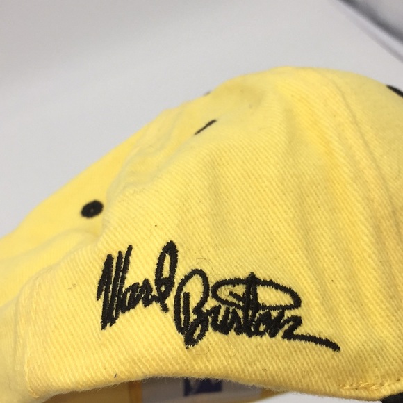 Caterpillar Cat Racing 22 Nascar Hat Baseball Cap Visor Yellow Black - Picture 15 of 15